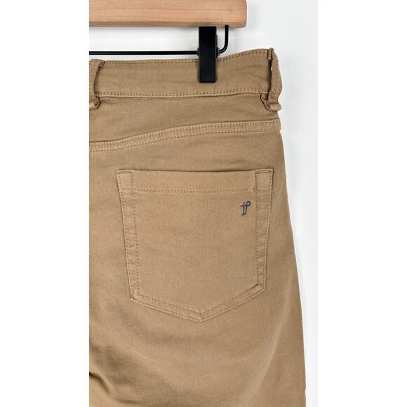 The Perfect Jean NYC Athletic Fit Denkhaki Denim Jeans Mens 32x28 Dark Khaki New - Picture 10 of 14